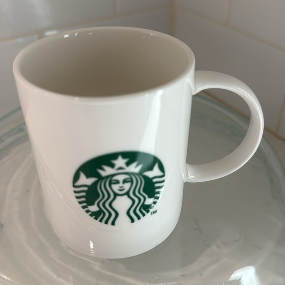 Starbucks Classic White Mug With Green Siran logo 2011 Coffee Tea 8oz - Picture 5 of 7